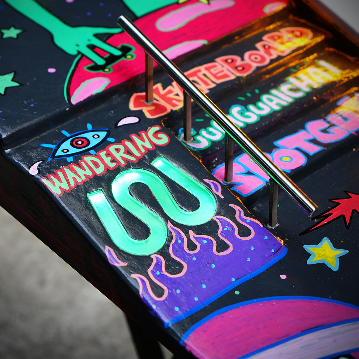 Wandering X Spotguy Alien Fingerboard Park