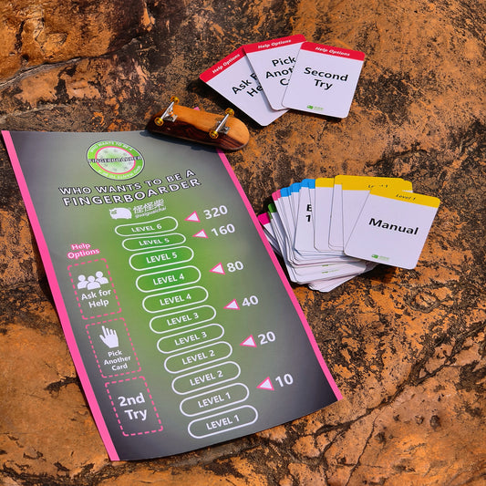 Fingerboard Game - Who Wants to be a Fingerboarder