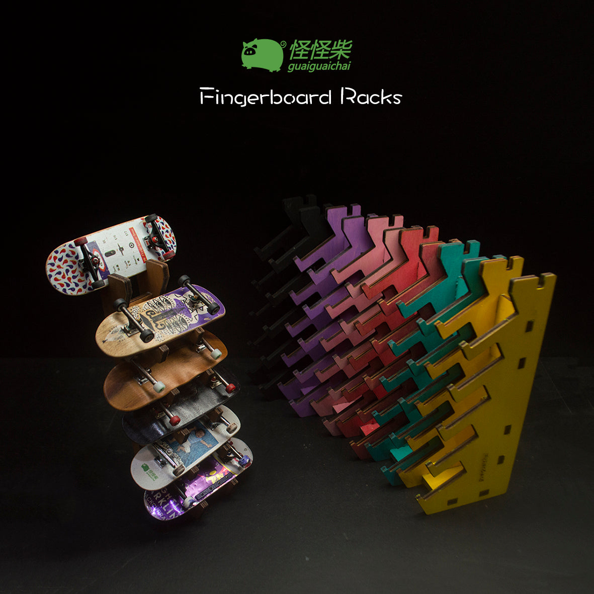 Fingerboard Racks (6-Slots) – Guaiguaichai Workshop