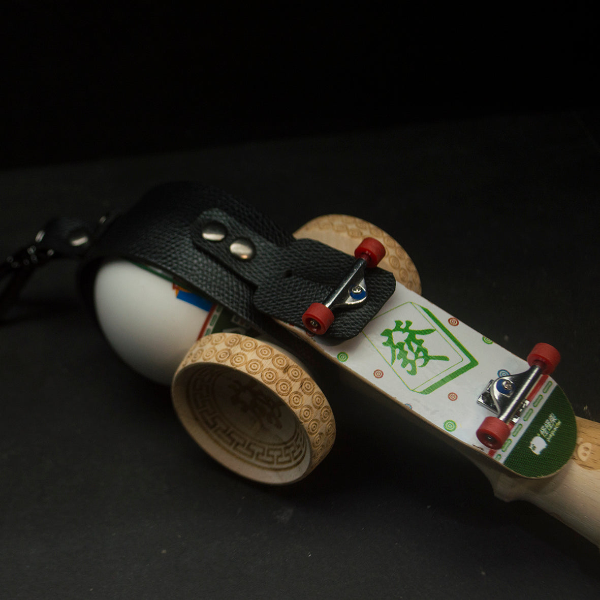 Kendama and Fingerboard Keychain